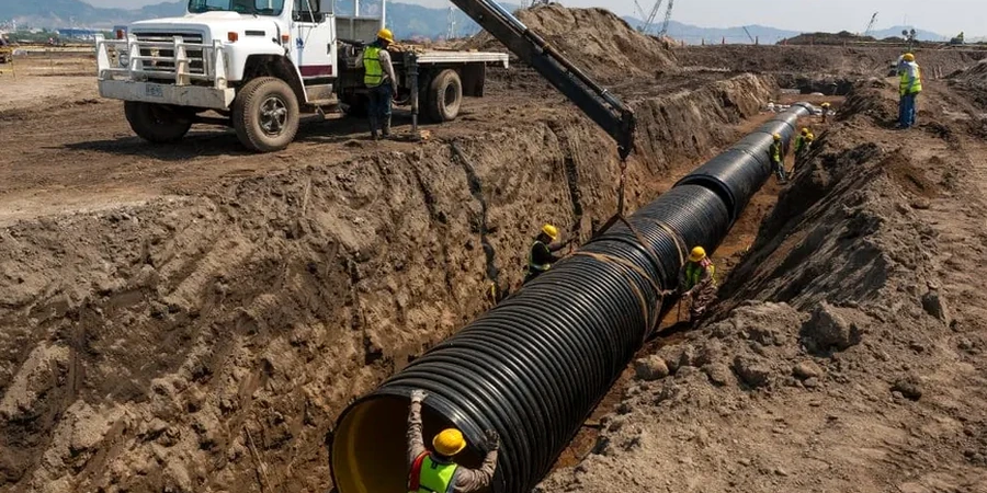 Illustrative image of Geotechnical drainage design in Fredericton